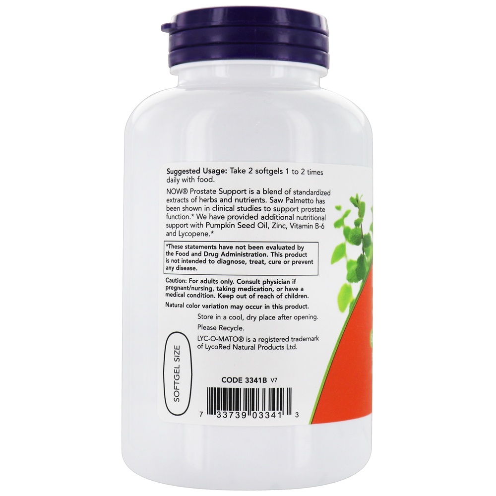 Saúde da Próstata - 180 Softgels NOW Foods - Imagem 3