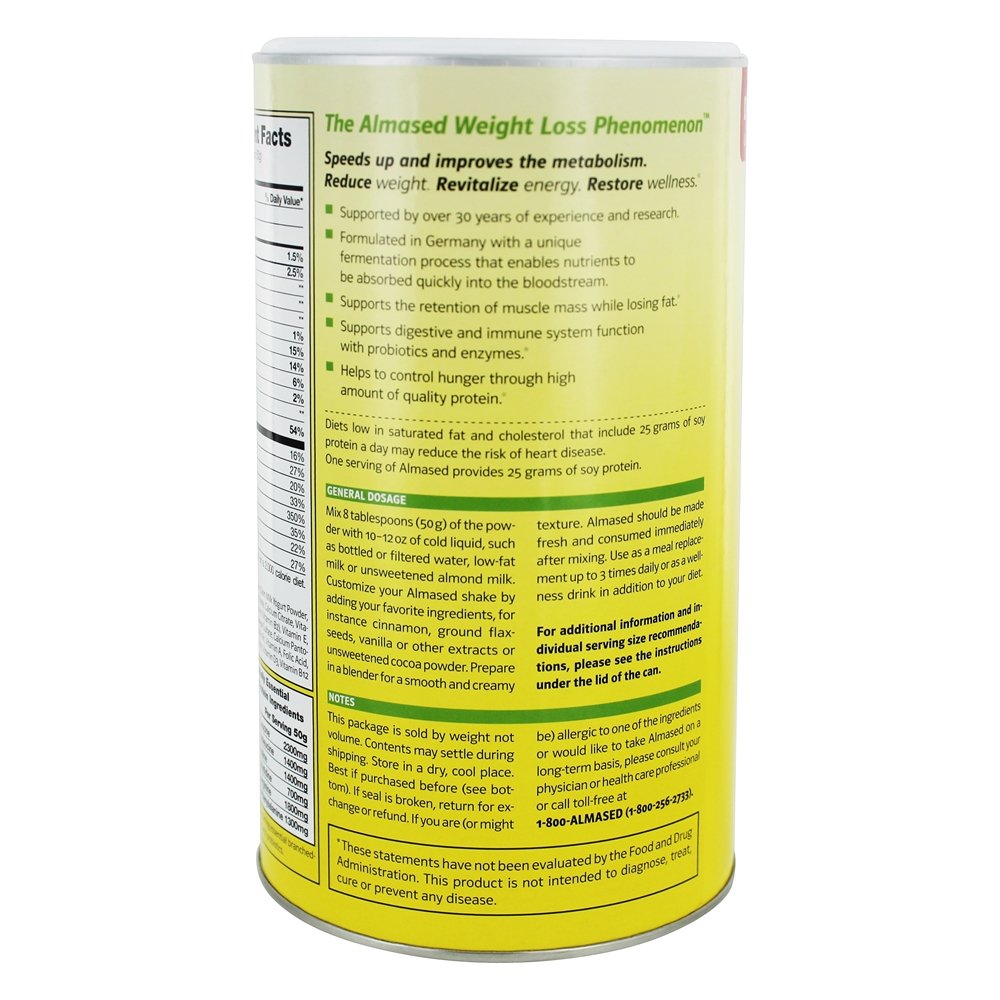 Suplemento Dietético Almased para Controle de Peso - 17.6 oz. Almased - Imagem 3