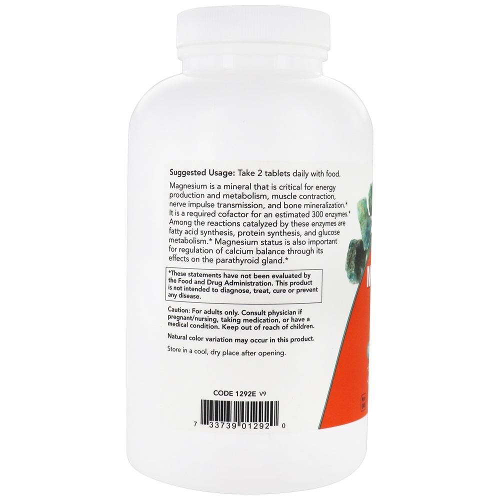 Citrato de Magnésio 200 mg. - 250 Tablets NOW Foods - Imagem 3