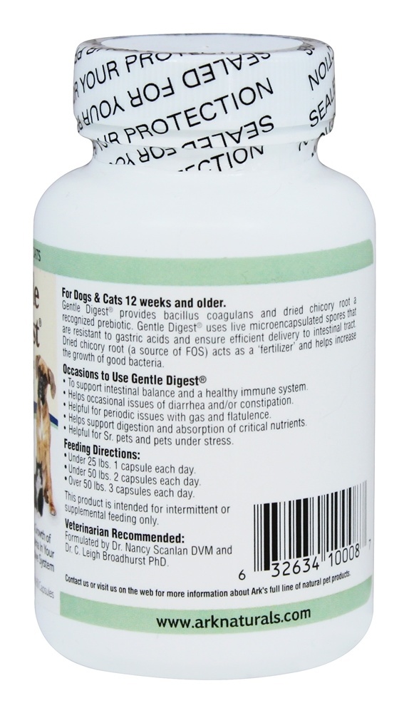 Digest suave para cães e gatos - Cápsulas 60 Ark Naturals - Imagem 3