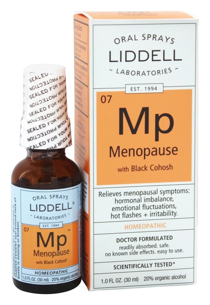 Menopausa com Spray Oral Homeopático Coosh Preto - 1 fl. oz. Liddell Laboratories