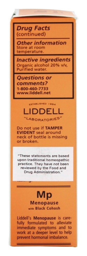 Menopausa com Spray Oral Homeopático Coosh Preto - 1 fl. oz. Liddell Laboratories - Imagem 3