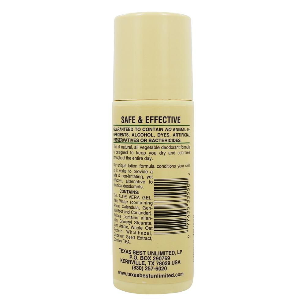Todos Natural Rolar-Em Desodorante Aloés Unscented Unscented - 3 fl. oz. Alvera - Imagem 2