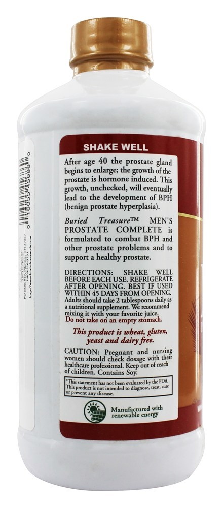 Próstata masculina completa - 16 fl. oz. Buried Treasure Products - Imagem 3