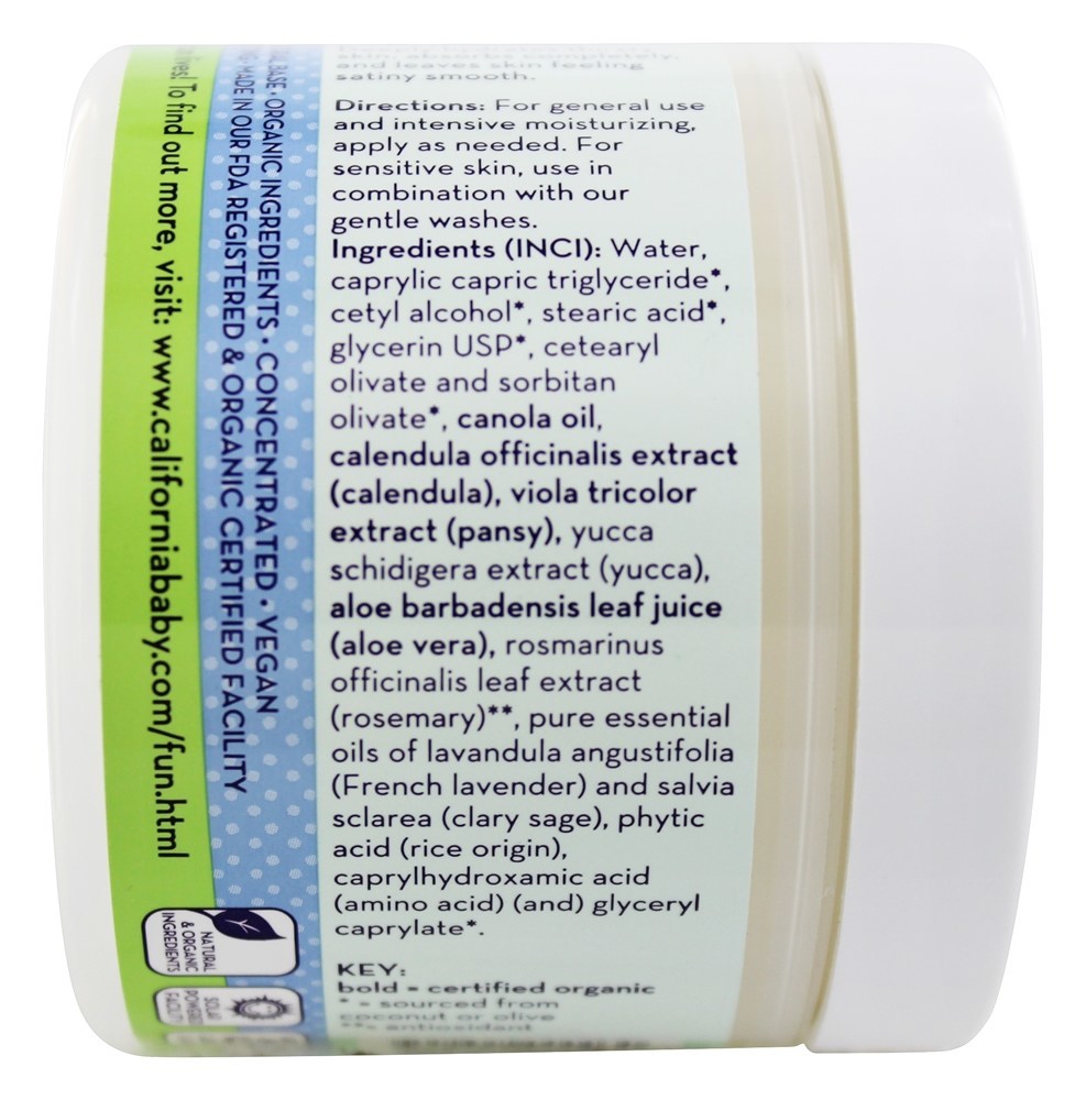 Creme Hidratante Botânico Aromaterapia Calmante - 4 oz. California Ba - Imagem 4