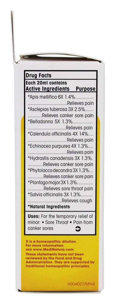 ReBoost Sore Garganta Spray De Cereja - 0.68 fl. oz. MediNatura - Imagem 2
