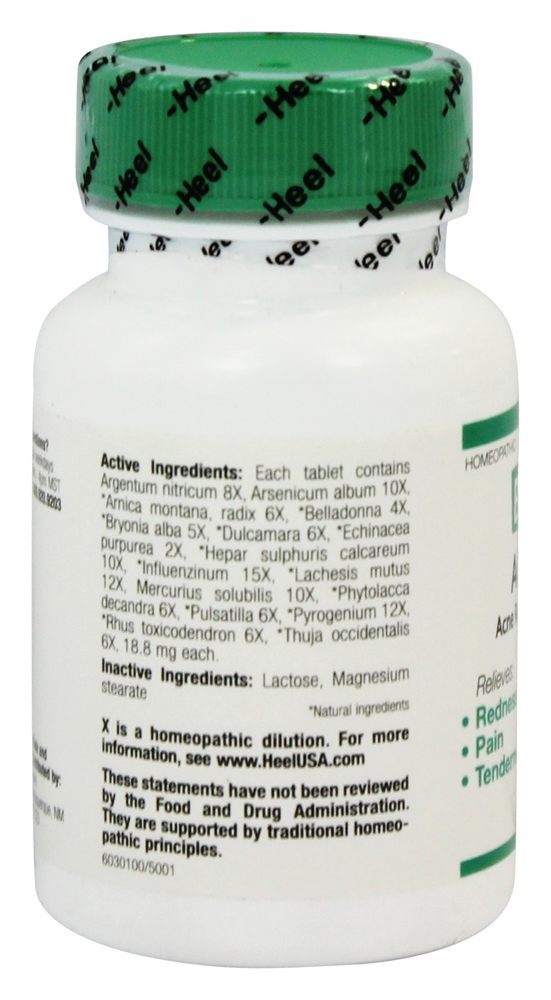 Acne - 100 Comprimidos anteriormente com inflamação BHI/Heel - Imagem 2