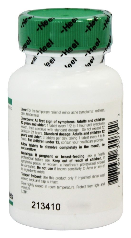 Acne - 100 Comprimidos anteriormente com inflamação BHI/Heel - Imagem 3