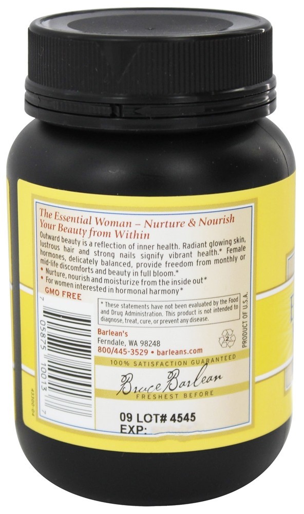 A mulher essencial 1000 mg. - 120 Softgels Barlean's - Imagem 3