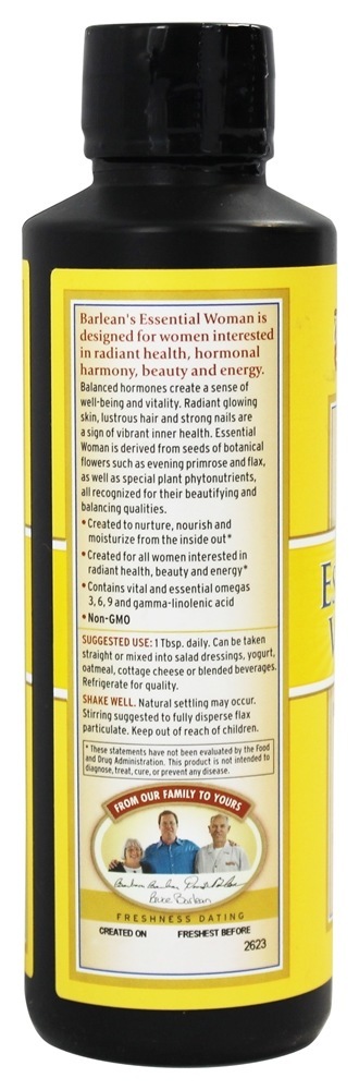 A nutrição essencial do óleo da mulher - 12 fl. oz. Barlean's - Imagem 2