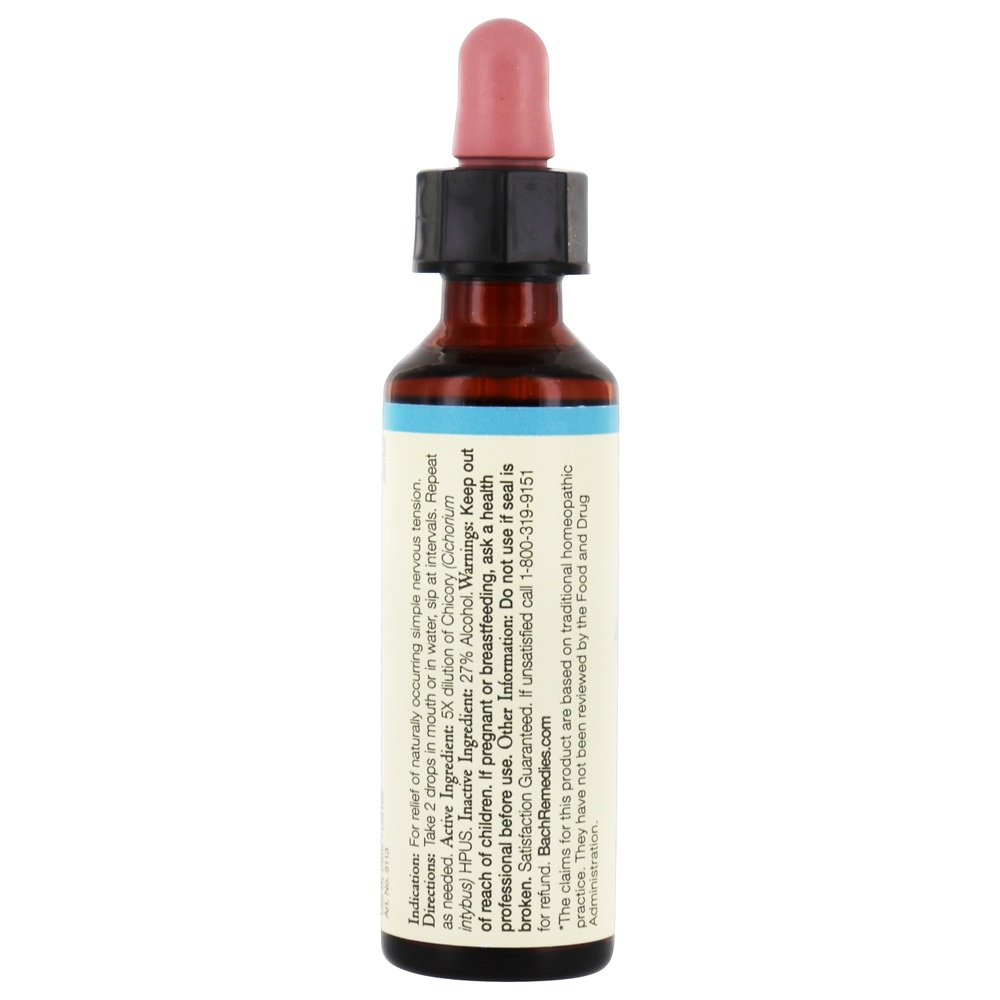 Bach Original Flor Remédio Conta-gotas Chicória Flor Essência - 20 ml. Bach - Imagem 2