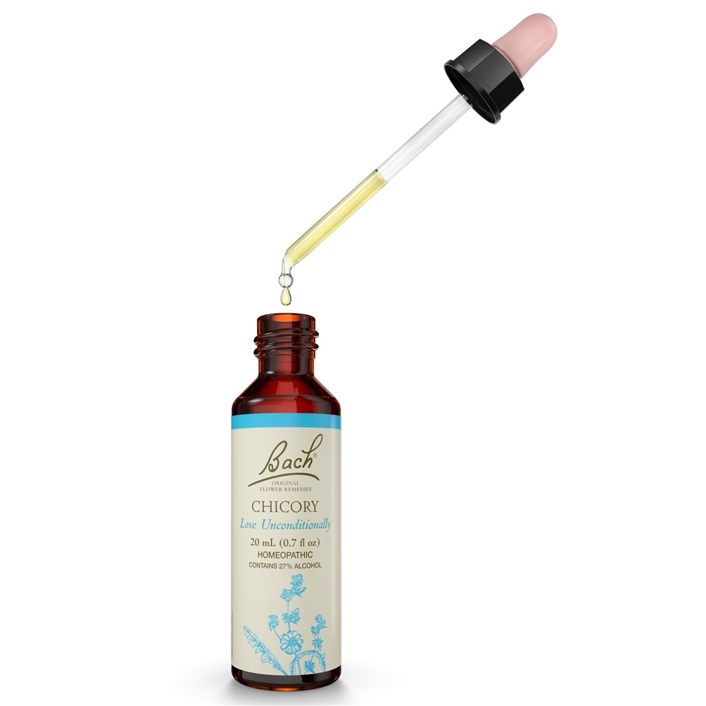 Bach Original Flor Remédio Conta-gotas Chicória Flor Essência - 20 ml. Bach - Imagem 4