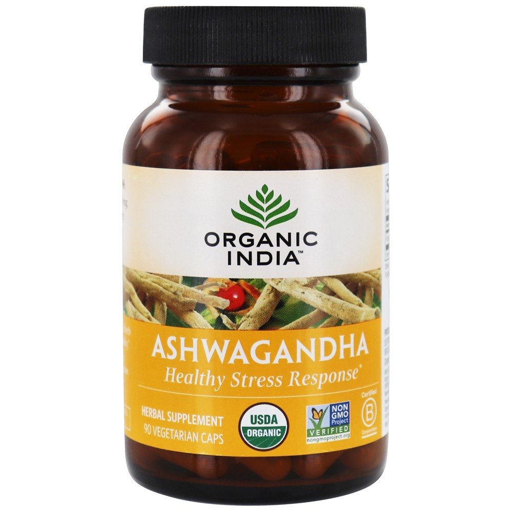 Ashwagandha Orgânico - Cápsulas vegetarianas 90 Organic India