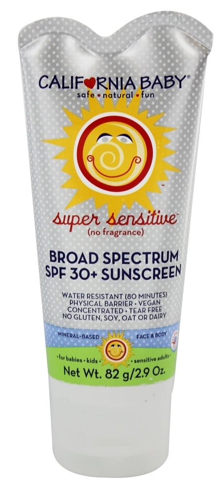 Loção Protetor Solar Super Sensível Sem Fragrância 30 SPF - 2.9 fl. oz. California Ba