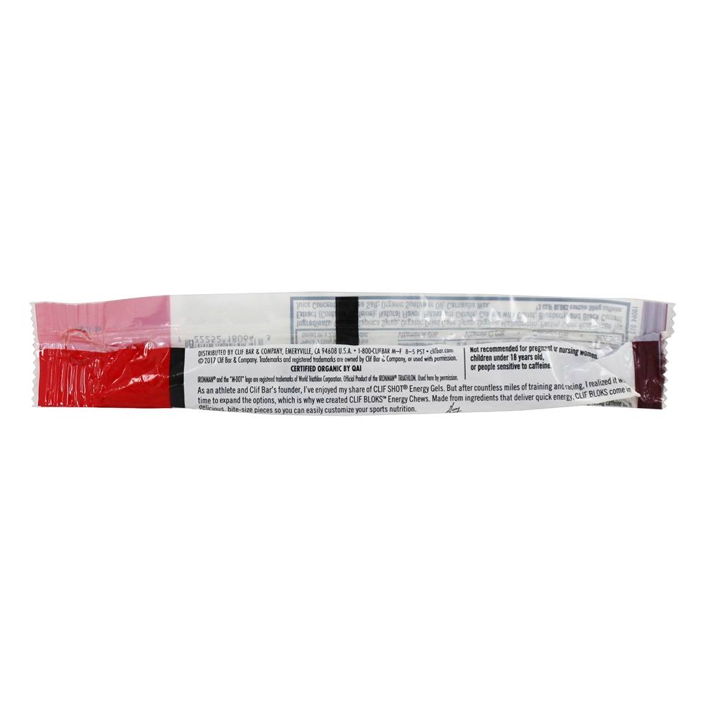 Tiro Blok Eletrólito Mastiga com 50mg Cafeína Preto Cereja - 6 Mastiga Clif Bar - Imagem 3
