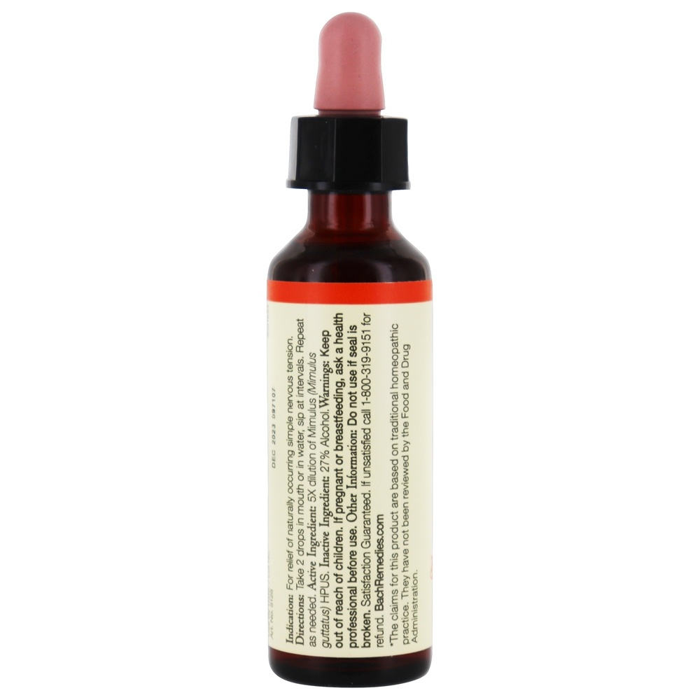 Bach Flor Original Remédio Dropper Mimulus Flower Essence - 20 ml. Bach - Imagem 2