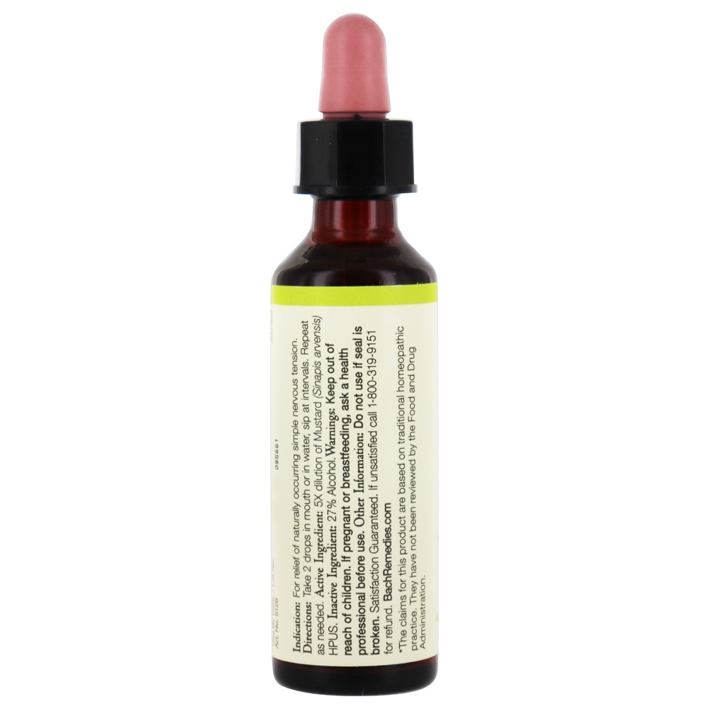 Bach Original Flor Remedy Dropper Mostarda Flor Essência - 20 ml. Bach - Imagem 2
