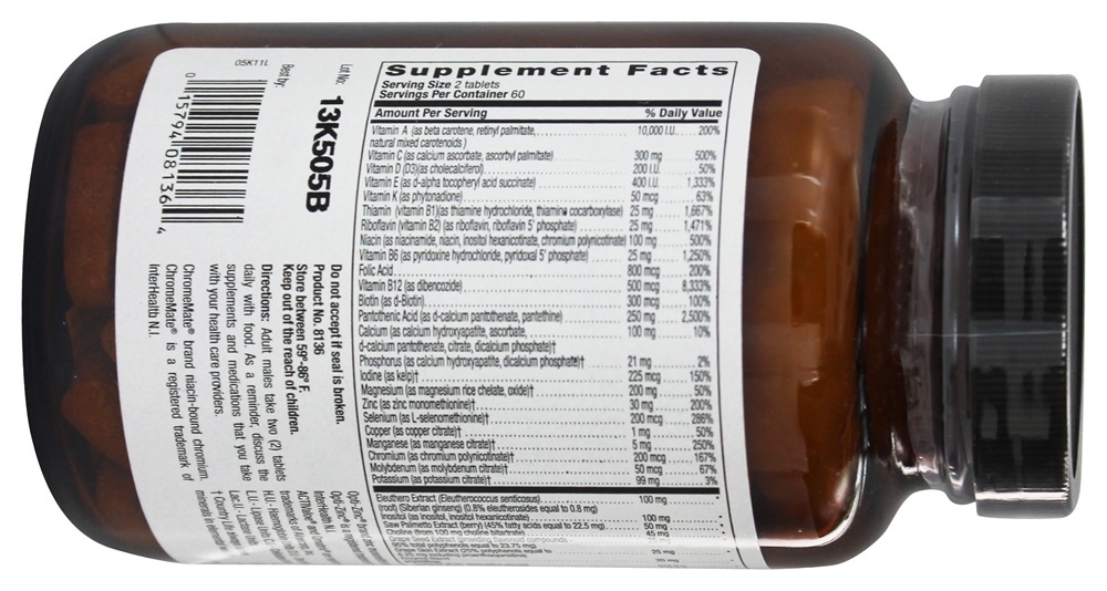 Maxi-Sorb Max Para Homens Multivitamínico & Mineral Iron-Free - 120 Tablets Country Life - Imagem 2