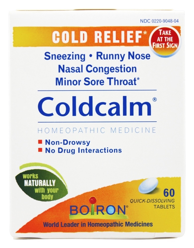 Coldcalm medicamento homeopático para alívio do resfriado - 60 Tablets Boiron