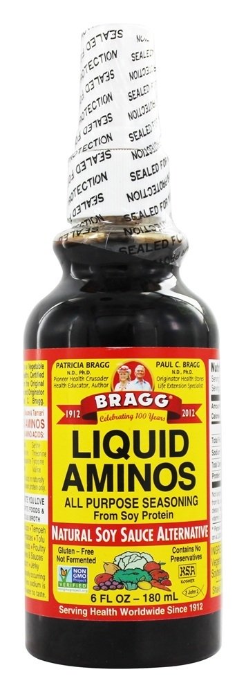 Todo o pulverizador de tempero multifacetado natural de Aminos do líquido - 6 fl. oz. Bragg