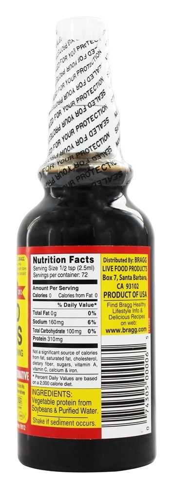 Todo o pulverizador de tempero multifacetado natural de Aminos do líquido - 6 fl. oz. Bragg - Imagem 2