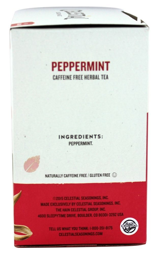 Chá de ervas pimenta livre de cafeína - 40 Saquinhos de Chá Celestial Seasonings - Imagem 2