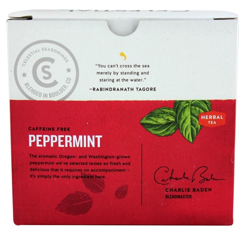 Chá de ervas pimenta livre de cafeína - 40 Saquinhos de Chá Celestial Seasonings - Imagem 4