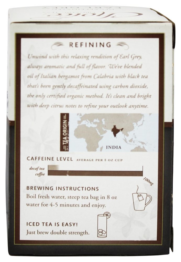 Chá Cinzento Congelado Descafeinado - 16 Saquinhos de Chá Choice Organic Teas - Imagem 3