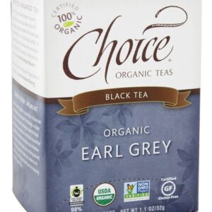 Chá Earl Grey - 16 Saquinhos de Chá Choice Organic Teas