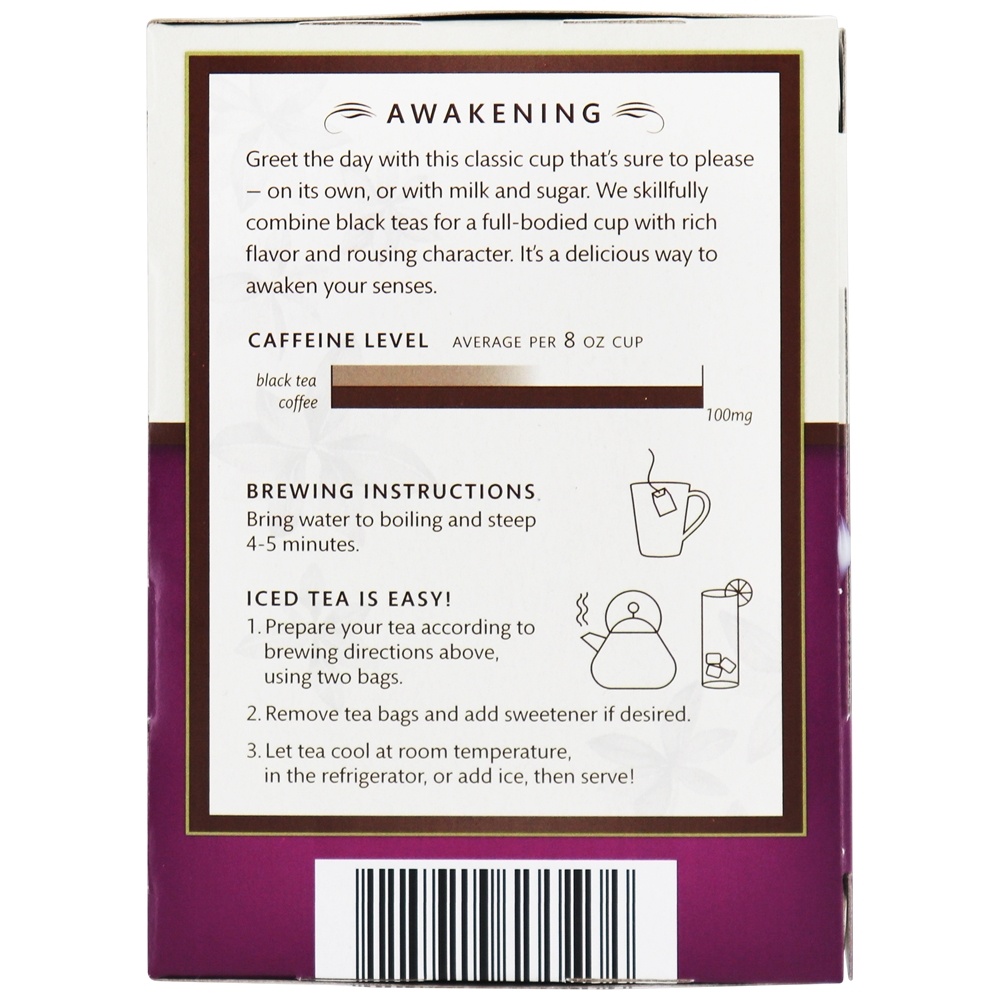 Chá de café da manhã inglês orgânico - 16 Saquinhos de Chá Choice Organic Teas - Imagem 3
