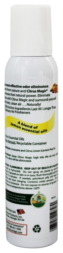 Odor Eliminando Purificadores De Ar De Limão Tropical - 3.5 fl. oz. Citrus Magic - Imagem 2
