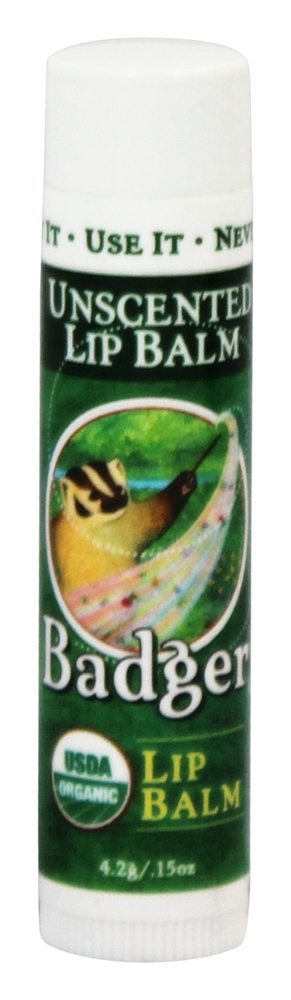 Vara de bálsamo de lábios sem perfume - 0.15 oz. Badger