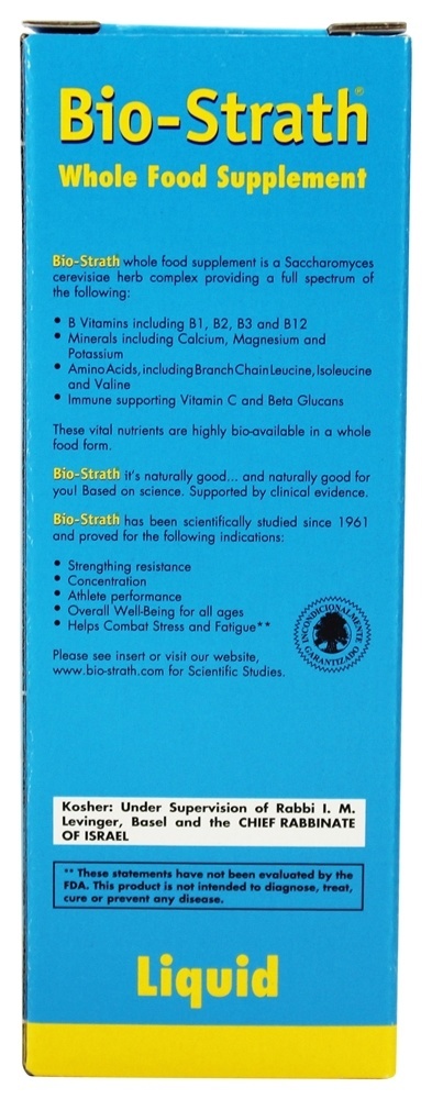 Suplemento Líquido de Alimento Integral Para Estresse & Fadiga - 8.4 fl. oz. Bio-Strath - Imagem 3