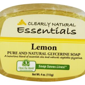 Comprar barra de sabonete de glicerina limão - 4 oz. Clearly natural preço no brasil barras de sabonetes cuidados pessoais & beleza suplemento importado loja 11 online promoção -