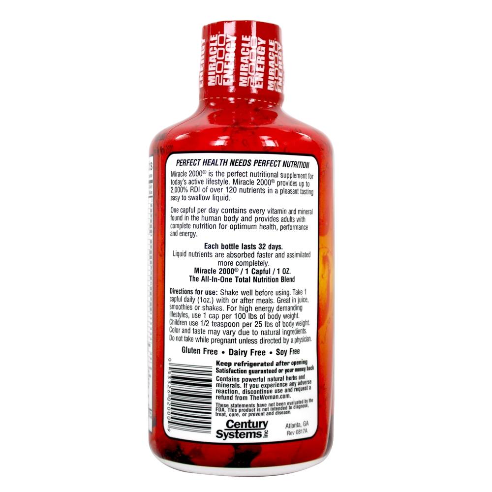 Miracle 2000 Energia Nutrição Corporal Total - 32 fl. oz. Century Systems - Imagem 3