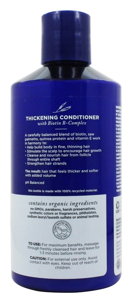 Condicionador Espessamento Biotina B Complex Therapy - 14 fl. oz. Avalon Organics - Imagem 2