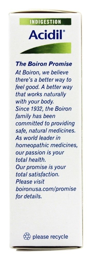 Acidil Homeopathic Medicine para Indigestão - 60 Tablets Boiron - Imagem 4