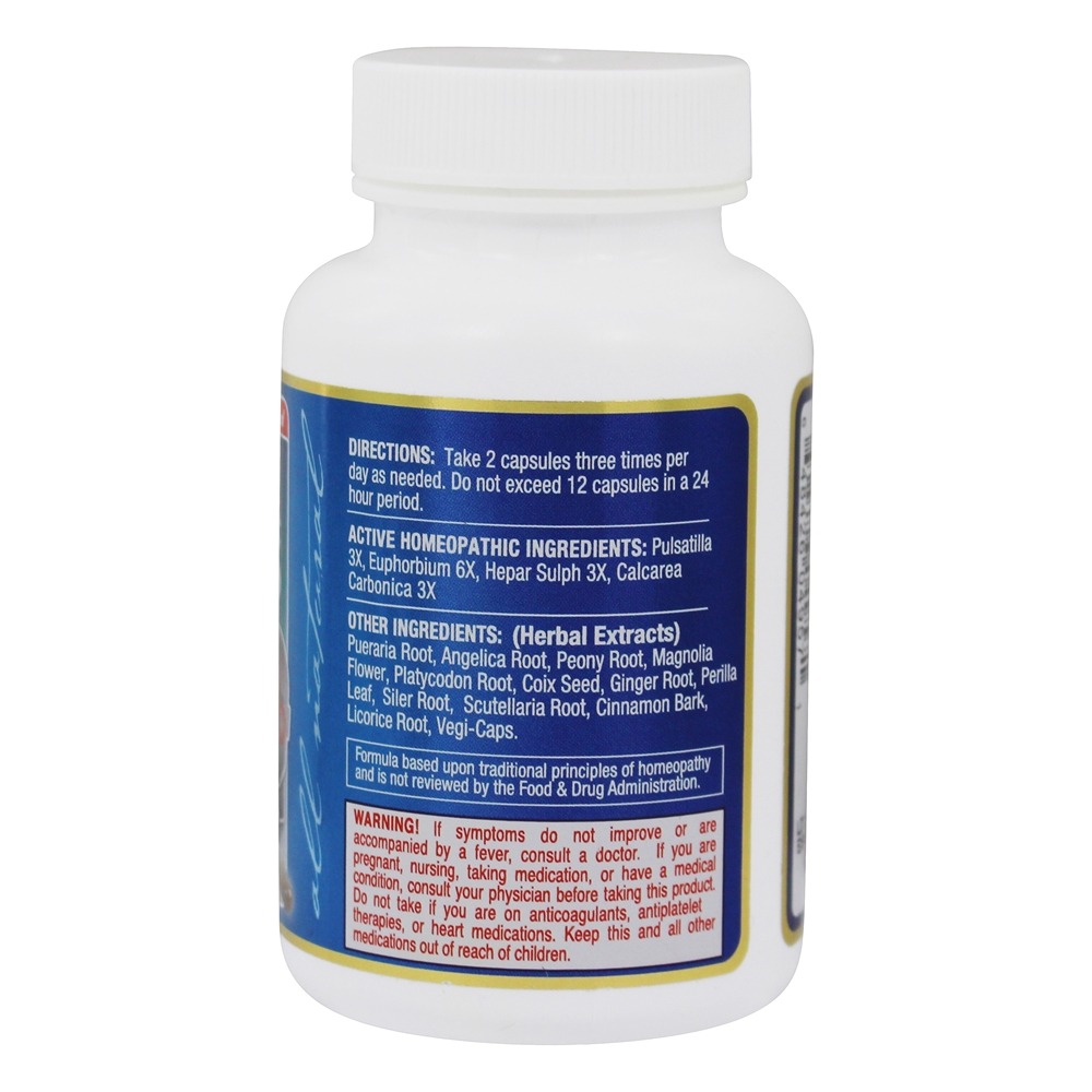Clear Sinus & Ear Homeopático / Herbal Relief Formula - Cápsulas 60 Clear Products - Imagem 2