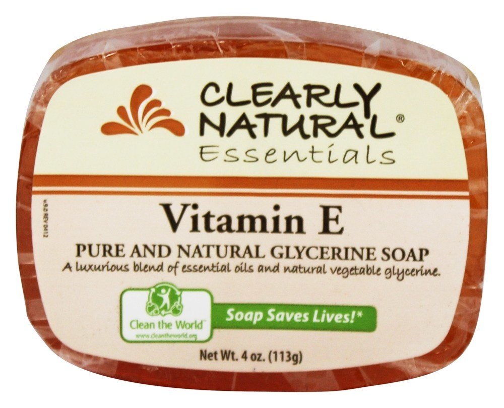 Vitamina E Sabonete de Glicerina - 4 oz. Clearly Natural