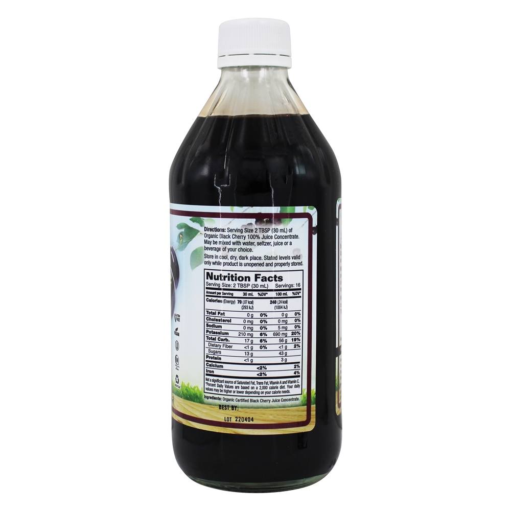 Juice Concentrate 100 % Pure Cereja Preta - 16 fl. oz. Dynamic Health - Imagem 2