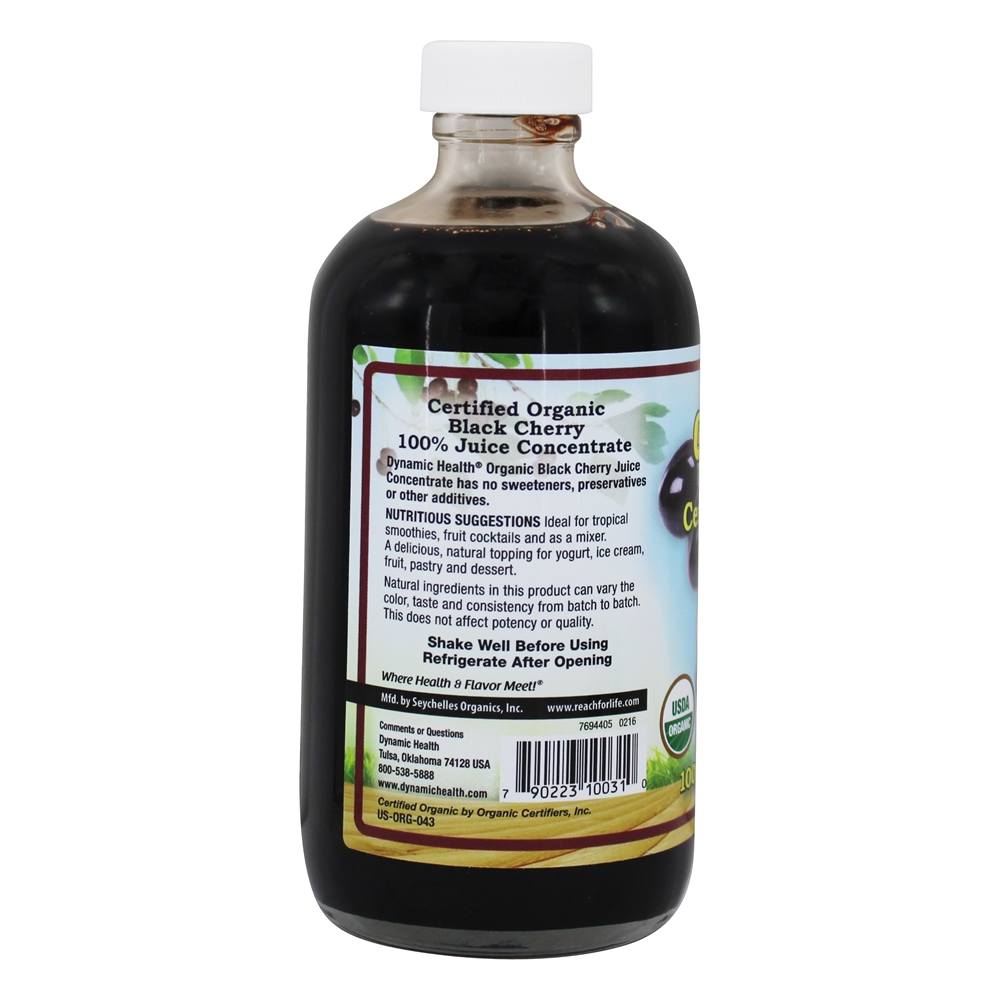 Juice Concentrate 100 % Pure Cereja Preta - 8 fl. oz. Dynamic Health - Imagem 3