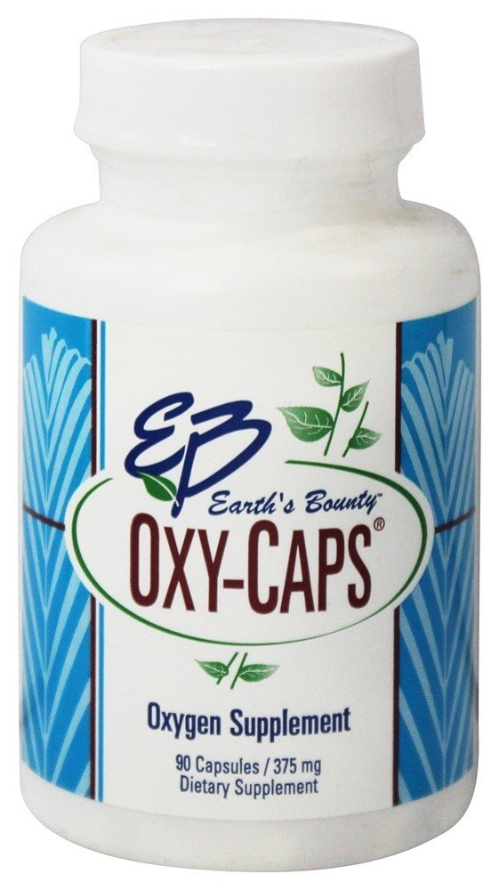 Oxy-Caps Suplemento de Oxigênio 375 mg. - Cápsulas 90 Earth's Bounty