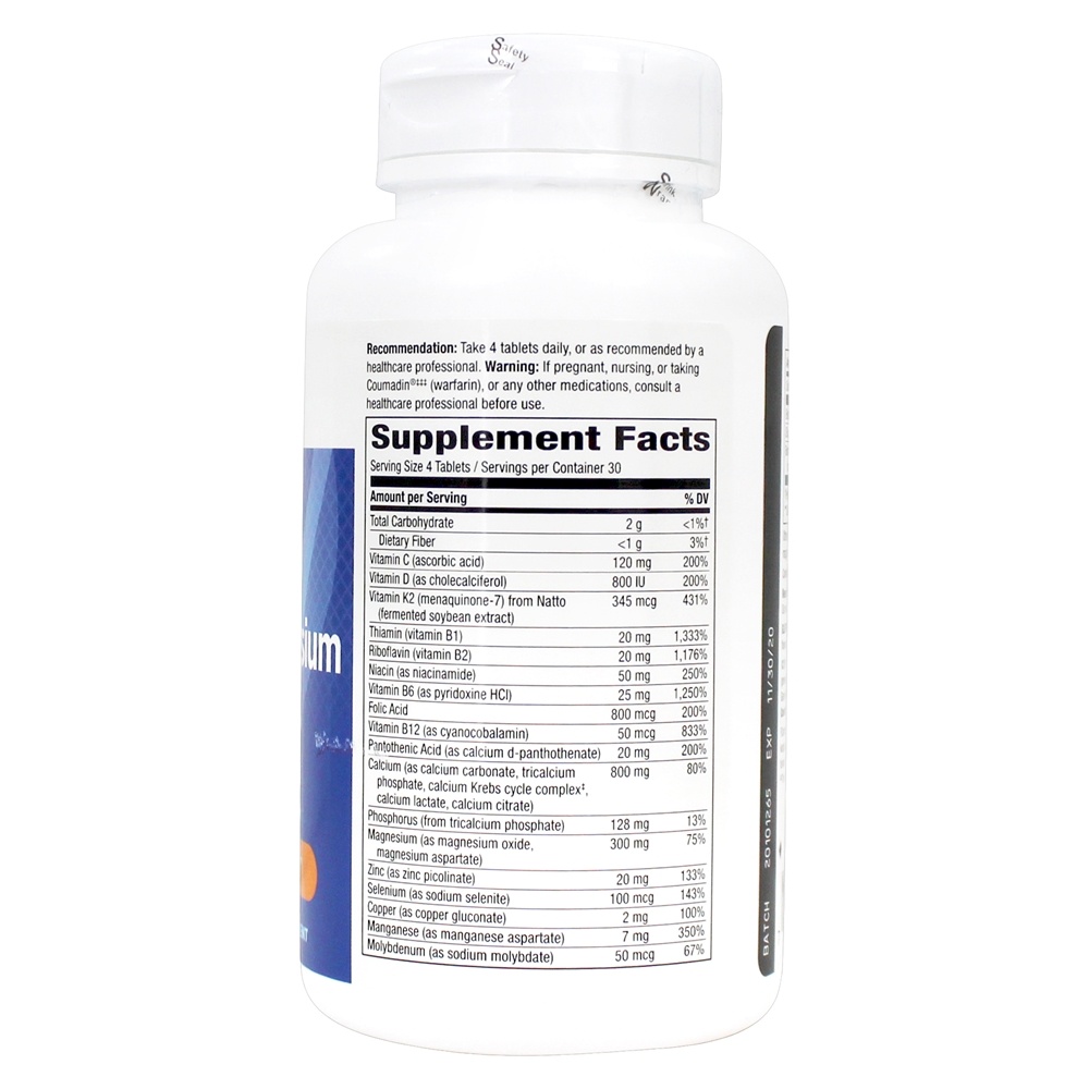OsteoPrime Plus Cálcio & Magnésio - 120 Tablets Nature's Way - Imagem 3
