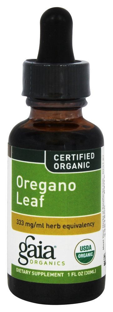 Folha de orégano - 1 fl. oz. Gaia Herbs