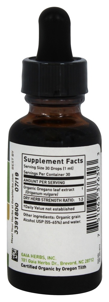 Folha de orégano - 1 fl. oz. Gaia Herbs - Imagem 2