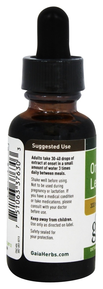 Folha de orégano - 1 fl. oz. Gaia Herbs - Imagem 3