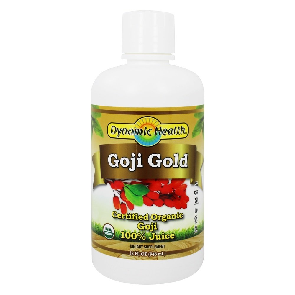 100 % Pure Suco Orgânico Goji Gold - 32 fl. oz. Dynamic Health