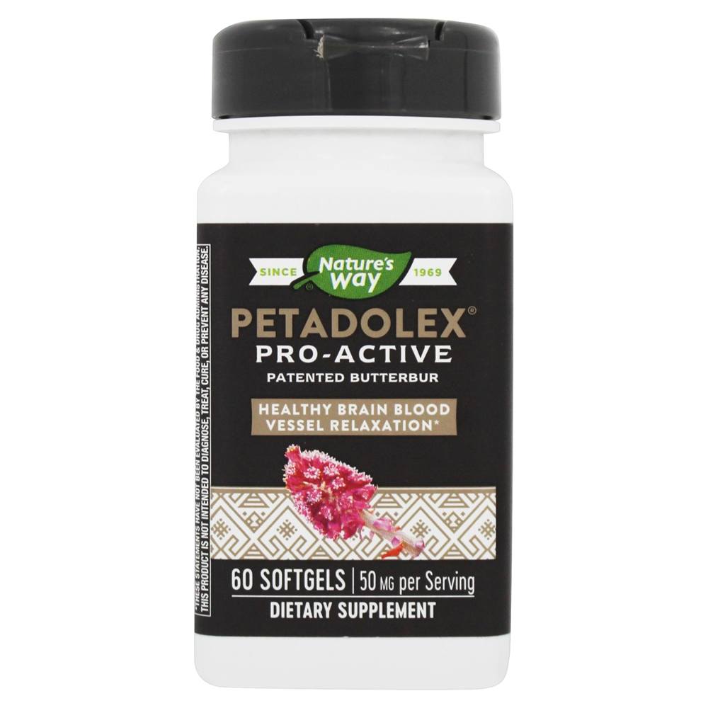 Suporte Cerebral Pro-Ativo Saudável Petadolex 50 mg . - 60 Softgels Nature's Way