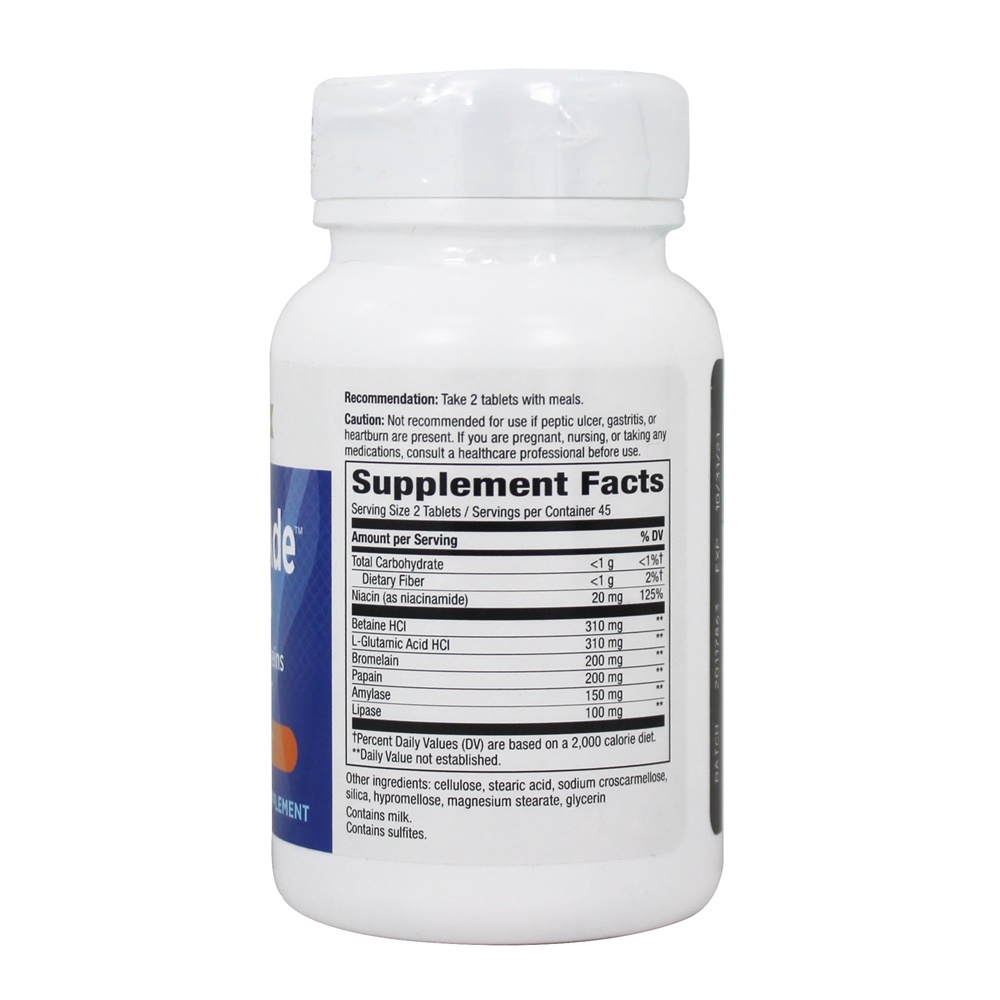 Mistura de enzimas Pro-Gest-Ade Digestão saudável - 90 Tablets Nature's Way - Imagem 2