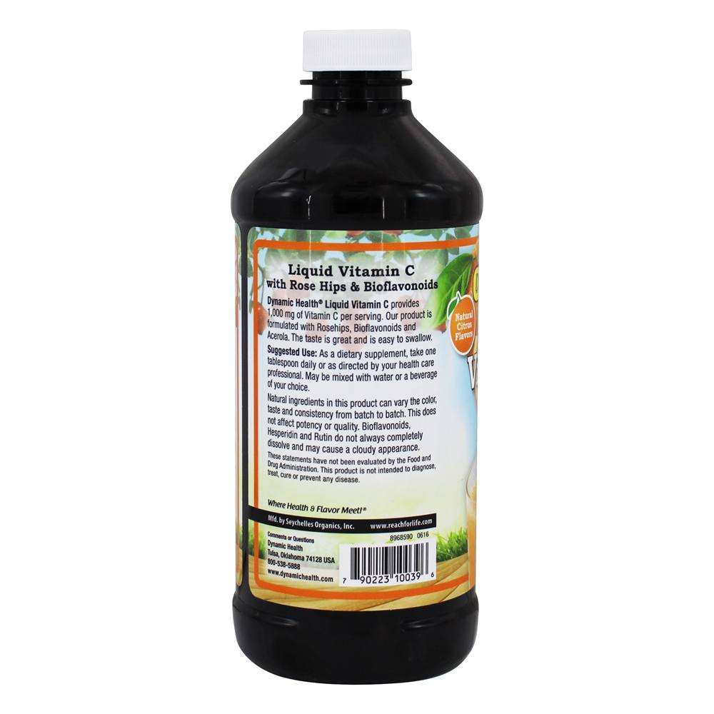 Vitamina C Líquida 1000 mg. - 16 fl. oz. Dynamic Health - Imagem 3
